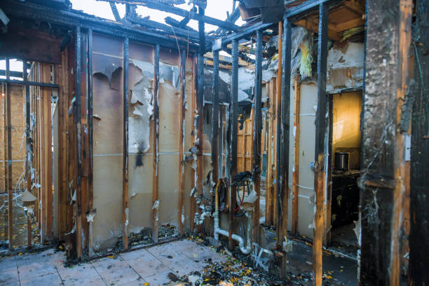 Professional Fire Board Up technician working in Olney, TX